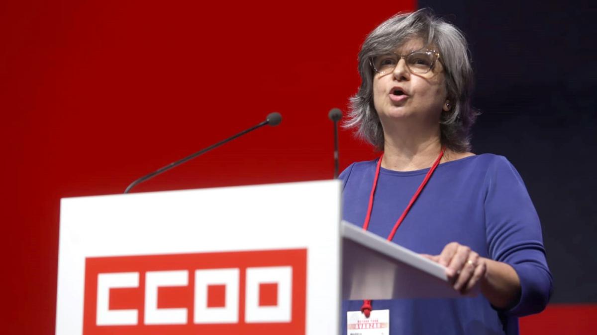 Paloma Lpez, secretaria general de CCOO de Madrid, enva un saludo de bienvenida a las delegadas y delegados asistentes al 12 Congreso