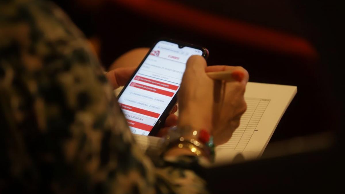 Durante el 12 Congreso de CCOO todas las votaciones se realizaron desde dispositivos mviles